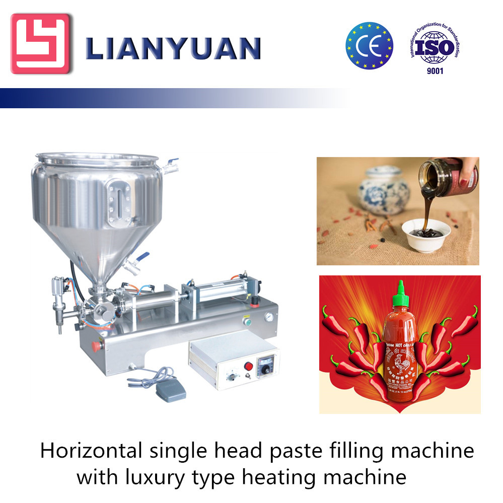 G1WGD100-5000 Horizontal single head paste filling machine with luxury type heating tank